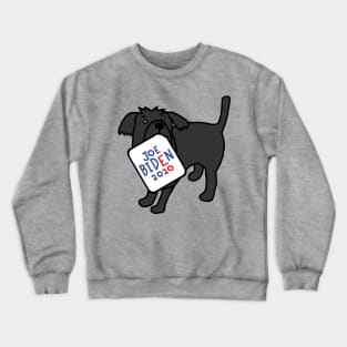 Cute Dog with Joe Biden 2020 Sign Crewneck Sweatshirt